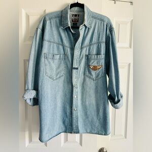 Harley Davidson Denim Button Down